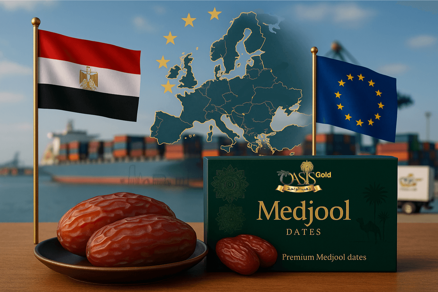 تصدير تمر المجدول المصري إلى أوروبا – فرص وتحديات 1 تصدير تمر المجدول