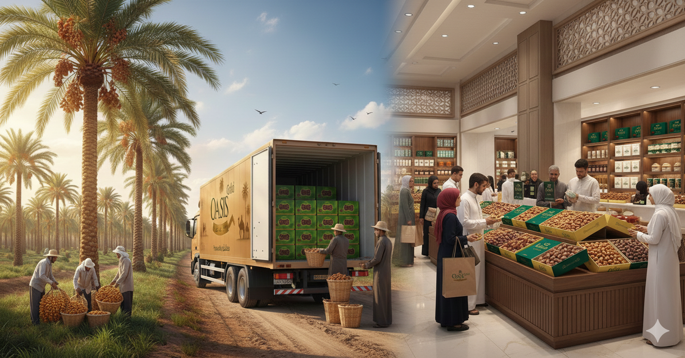 التمور المصرية الطازجة من المزرعة إلى الأسواق العالمية — دليل المستوردين وتجار الجملة