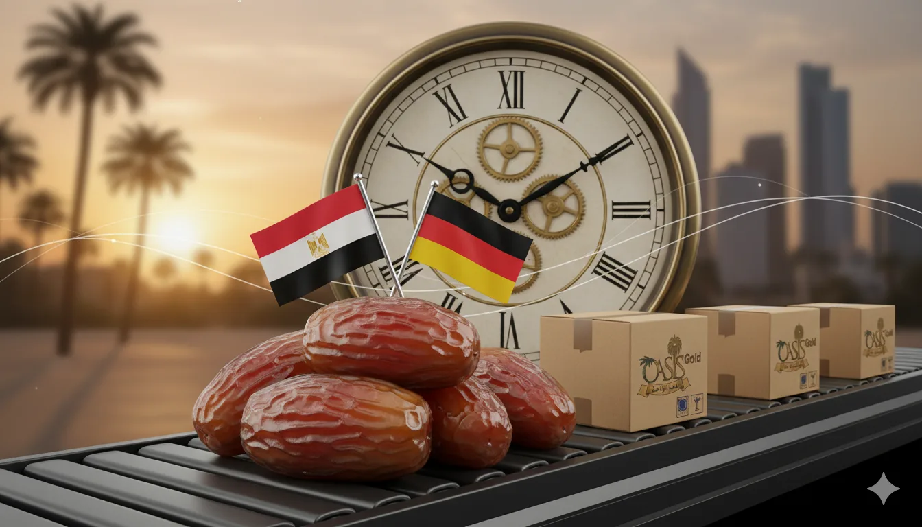 إمدادات التمور المصرية المستدامة للسوق الألماني من المزرعة إلى رفوف الاتحاد الأوروبي